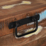 Storage Box Multicolour 80 x 35 x 45 cm Solid Reclaim wood 4015976