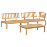 3 Piece Garden Pallet Sofa Set Solid Wood Acacia 3209301