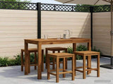 Garden Bar Table Natural 108.5 x 55 x 105 cm Solid Acacia Wood 901258