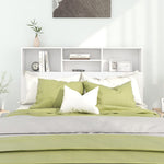 ZNTS Headboard Cabinet White 140x19x103.5 cm 811862