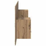Headboard With Cabinet 3 pcs Artisan Oak Engineered Wood 3415902