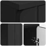 Desk with Shelf Black 142.5 x 50 x 75 cm Engineered Wood 3414586
