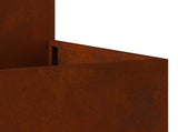 Garden Planter Rusty 100 x 100 x 48 cm Weathering Steel 865854