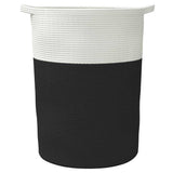 Storage Basket Black and White 49x65 cm Cotton 358495