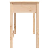 ZNTS Desk with Drawers 100x50x78 cm Solid Wood Pine 824643