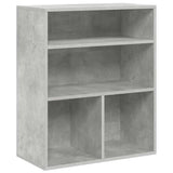 Book Cabinet Concrete Grey 60x30x71.5 cm Engineered Wood 860313