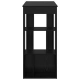 Bar Table Black Oak 102 x 50 x 103.5 cm Engineered Wood 8003918