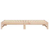 Pull-out Day Bed without Mattress 2x cm Solid Wood Pine 823409