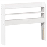 Bed Frame without Mattress White 90x190 cm Single Solid Wood Pine 3306949