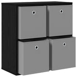 Sideboard with Drawer Black Oak 68.5 x 32 x 67 cm 8000541