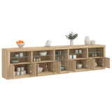 Sideboard with LED Lights Sonoma Oak 283x37x67 cm 3209025