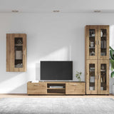 TV Cabinet Set FLORIN 3 pcs Artisan Oak Engineered Wood 3397953