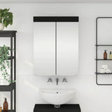 Bathroom Mirror Cabinet with Door TULUM Black 60 x 16.5 x 78 cm 880362