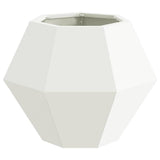 Planter 2 pcs White 50 x 50 x 40 cm Steel 884055