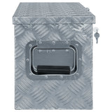 ZNTS Aluminium Box 80.5x22x22 cm Silver 142937