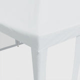 Party Tent with 10 Mesh Sidewalls White 6x4 m HDPE 4010066