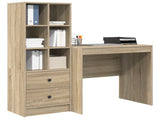 Desk with Drawer with Shelf with Storage 2 pcs Sonoma Oak 3337355