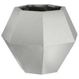 Planter Silver 50 x 50 x 40 cm Galvanised Steel 884062