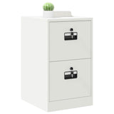 File Cabinet White 44 x 50 x 74.5 cm Cold-Rolled Steel 891597