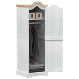 Wardrobes with Shelf White 55 x 52 x 170 cm Solid Pine Wood 42024933