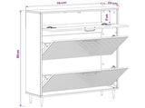 Shoe Cabinet HAARLEM 78 x 24 x 103 cm Engineered Wood 896877