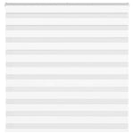 ZNTS Zebra Blind White 140x100 cm Fabric Width 135.9 cm Polyester 4014737