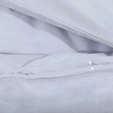 Duvet Cover Set Grey 260x240 cm Cotton 136100