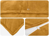 Cushion with Pillow HOUTEN 6 pcs Yellow Microfiber Fleece 932272