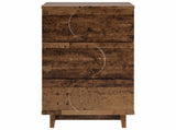 Bedside Cabinet Old Wood 33.5 x 34.5 x 60 cm Engineered Wood 8011437