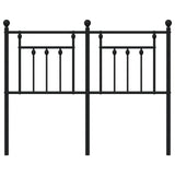 Metal Replace Headboard Black 120 cm 353568