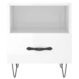 Bedside Cabinets 2 pcs High Gloss White 40x35x47.5 cm Engineered Wood 827425