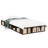 Bed Frame without Mattress Brown Oak 75x190 cm Small Single 3280537