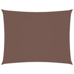 ZNTS Sunshade Sail Oxford Fabric Rectangular 3x4.5 m Brown 135816