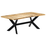 ZNTS Dining Table 200x100x75 cm Solid Mango Wood 247427