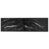 TV Cabinet Black Marble 140x40x40.5 cm Tempered Glass 331717