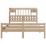 Bookcase Bed without Mattress 140x200cm Solid Wood Pine 3322263