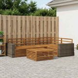 Outdoor Sofa Set 5 pcs Natural 79 x 79 x 37 cm 3383337