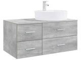Bathroom Furniture Set 2 pcs Concrete Grey Engineered Wood 3403987