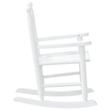 Rocking Chair for Children White Solid Wood Poplar 4008881
