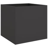 ZNTS Planters 2 pcs Black 42x40x39 cm Steel 841548