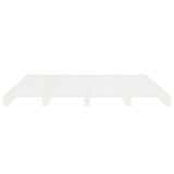 Bed Frame without Mattress White 180x200 cm Super King Solid Wood Pine 3120148