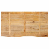 Table Top Live Edge 100x60x3.8 cm Solid Wood Mango 370502