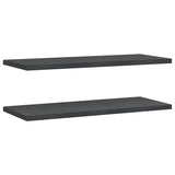 Wall Shelves 2 pcs 100x40x3 cm Black Stainless Steel 30287