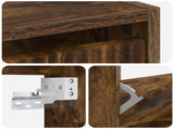 Wall-Mounted Shoe Cabinet ARNHEM 71 x 17 x 43 cm Smoked Oak 896630