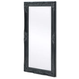 243682 Wall Mirror Baroque Style 100x50 cm Black