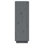 Book Cabinet/Room Divider Grey 60x35x103 cm Solid Wood Pine 810866