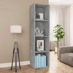 ZNTS Book Cabinet/TV Cabinet Concrete Grey 36x30x143 cm Engineered Wood 800148