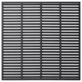 Louver Fence WPC 180x180 cm Grey 318107