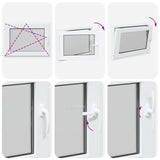 Basement Window RISOR 70 x 55 cm PVC and Glass 42047843