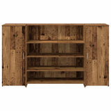 Reception Desk Old Wood 180x50x103.5 cm Engineered Wood 3324176